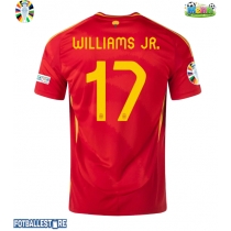 Spania Nico Williams #17 Hjemmedrakt EM 2024 Kortermet